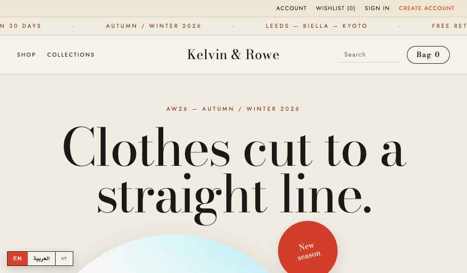 Fashion storefront theme