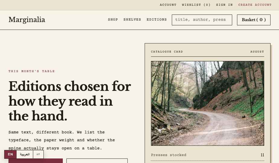 Books storefront theme