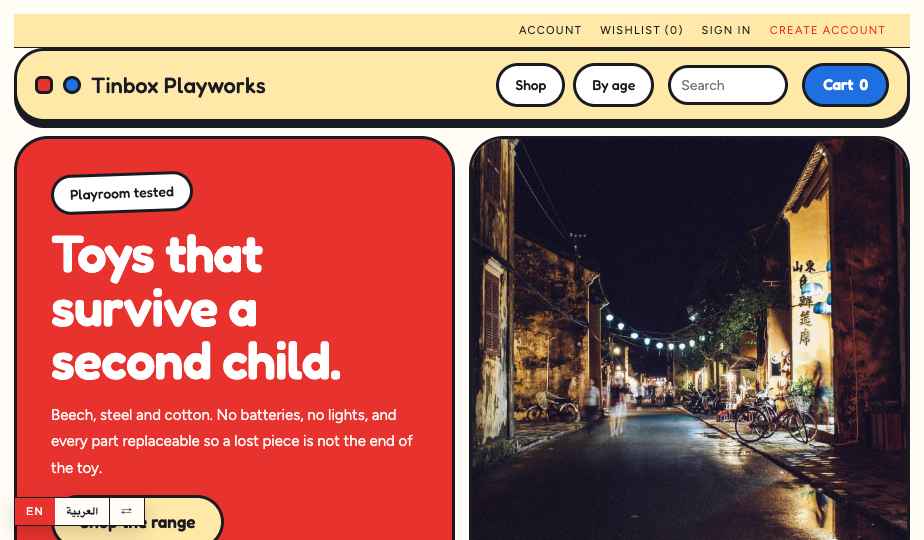 Toys Kids storefront theme