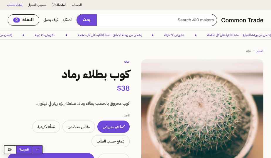 Marketplace storefront theme