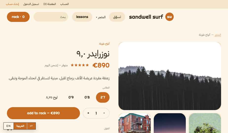 Surf Skate storefront theme