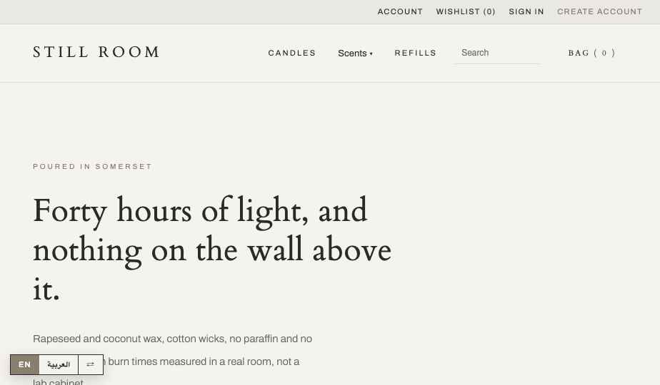 Candles storefront theme