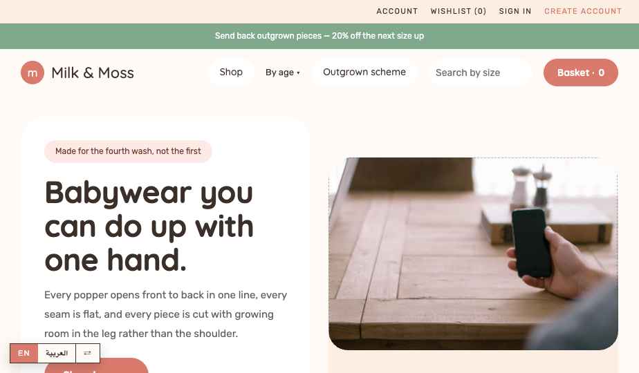 Baby storefront theme