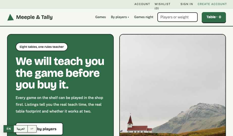 Board Games storefront theme
