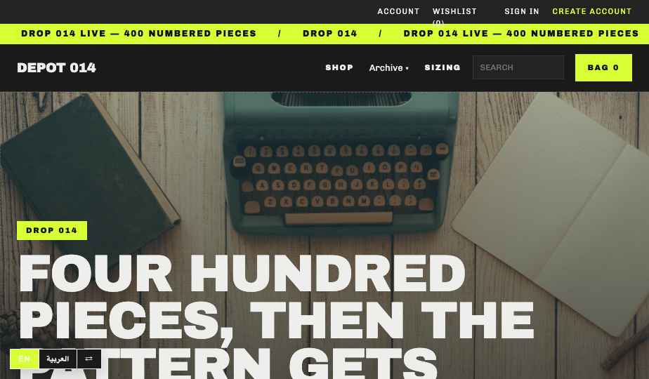 Streetwear storefront theme