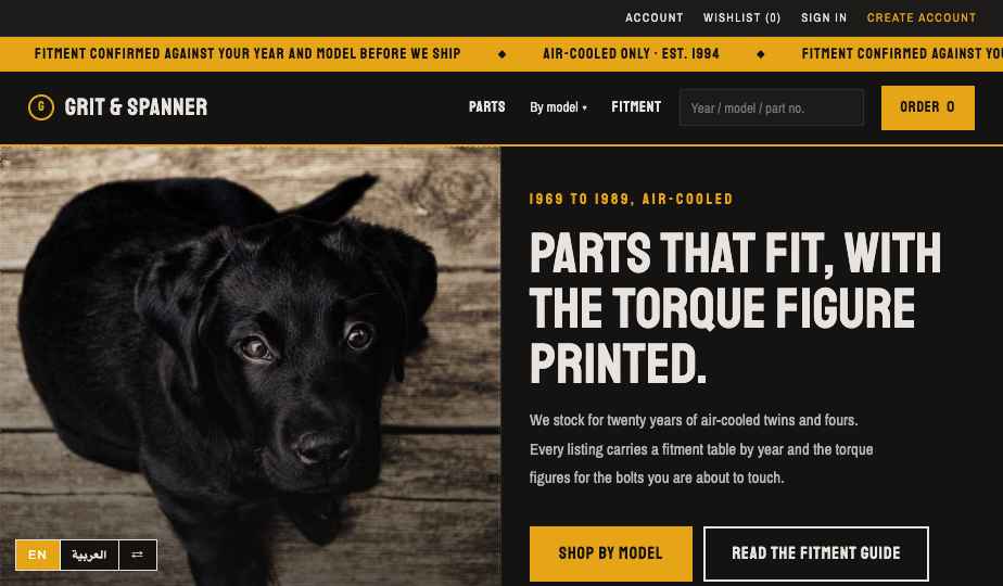 Motorcycle Parts storefront theme