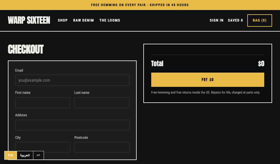 Denim storefront theme
