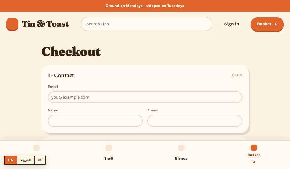 Spices storefront theme